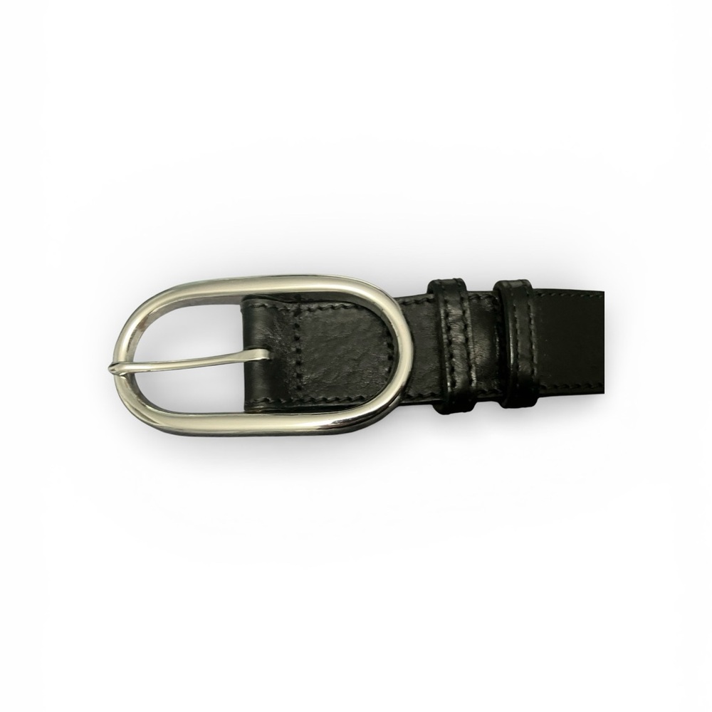 Banana Republic wide black leather belt, large
